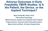 Adverse Outcomes in Early Feasibility TMVR Studies: Is it the Patient, the Device, or the Implant Technique?