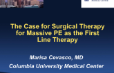 The Case for Surgical Therapy for Massive PE as the First-line Therapy!