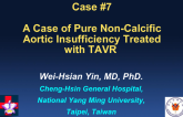 Case #7: A Case of Pure Non-Calcific Aortic Insufficiency Treated With TAVR