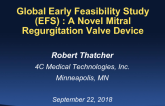 Global Early Feasibility Study: Novel Mitral Regurgitation Valve Treatment Device