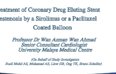Treatment of Coronary Drug Eluting Stent Restenosis by a Sirolimus or a Paclitaxel Coated Balloon (B. Braun)