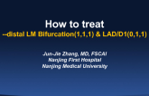 Case #2: A Distal LM & LAD/D1 Bifurcation PCI Case