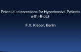 Potential Interventions for Hypertensive Patients With HFpEF