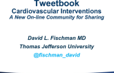 Tweetbook Cardiovascular Interventions: A New On-line Community for Sharing