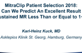 MitraClip Patient Selection 2018: Can We Predict An Excellent Result (Sustained MR Less Than or Equal to 1+)?