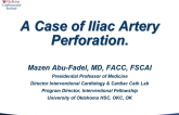Case #1: Aorto-Iliac Perforation