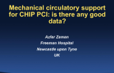 Mechanical Circulatory Support for CHIP PCI: Is There Any Good Data?