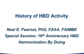 History of HBD Activity