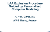 Case #12: An LAA Exclusion Procedure Guided by Personalized Computer Modeling