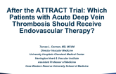After the ATTRACT Trial: Which Patients With Acute Deep Vein Thrombosis Should Receive Endovascular Therapy?