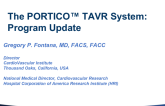 Program Update: The PORTICO TAVR System
