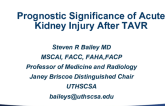 Topic 1: Prognostic Significance of Acute Kidney Injury After TAVR