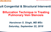 Case #7: Bifurcation Stenting for Pulmonary Vein Stenosis