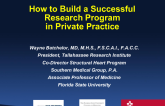 Clinical Research 101: How to Build a Successful Research Program in Private Practice