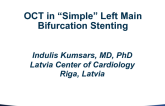 Case #1: OCT in Simple Left Main Bifurcation Stenting