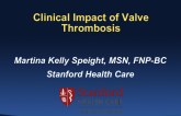 Clinical Impact of Valve Thrombosis After TAVR