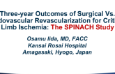 Three-year Outcomes of Surgical Vs. Endovascular Revascularization for Critical Limb Ischemia: The SPINACH Study