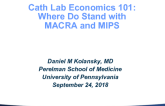 Cath Lab Economics: Where Do We Stand With MACRA and MIPS?