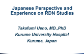 Japanese Perspective and Experience on RDN Studies