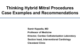 Thinking Hybrid Mitral Procedures: Case Examples and Recommendations