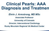 Clinical Pearls: AAA Diagnosis and Treatment