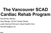 The Vancouver SCAD Cardiac Rehab Program