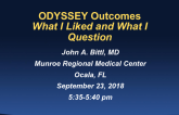 ACC 2018 Late Breaking Trial #1 - ODYSSEY Outcomes: What I Liked and What I Question