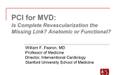 PCI for MVD: Is Complete Revascularization the Missing Link? Anatomic or Functional?
