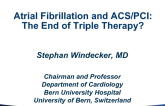Atrial Fibrillation and ACS/PCI: The End of Triple Therapy?