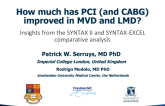 How Much Has PCI (and CABG) Improved in MVD and LMD: Insights From SYNTAX II and SYNTAX-EXCEL Comparative Analyses