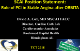 SCAI Position Statements On The Role Of PCI In Stable Angina After ORBITA