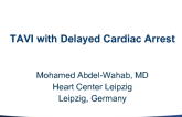 TAVI with Delayed Cardiac Arrest