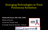 Emerging Technologies to Treat Acute Pulmonary Embolism