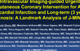 TCT-52: Intravascular Imaging-guided Urgent Percutaneous Coronary Intervention for Acute Myocardial Infarction and Long-term (3 years) Prognosis: A Land Mark Analysis of J-MINUET