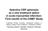 Selective CRP Apheresis as a New Treatment Option in Acute Myocardial Infarction: First Results of the CAMI1 Study