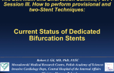 Current Status of Dedicated Bifurcation Stents