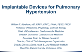 Implantable Devices for Pulmonary Hypertension