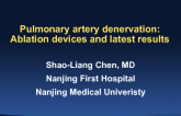 Pulmonary Artery Denervation II: RF Ablation Device and Latest Results