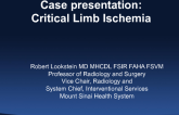 Complex Multilevel Critical Limb Ischemia