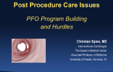 Post-Procedure Care Issues