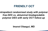 Intrapatient randomised study with polymer free DES vs. abluminal biodegradable polymer DES with early OCT follow-up
