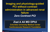 Imaging and physiology-guided PCI without contrast administration in advanced renal failure