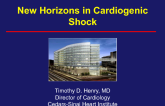 New Horizons in Cardiogenic Shock 