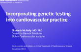 Incorporating genetic testing into cardiovascular practice