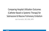 Comparing Hospital Utilization Outcomes (Catheter-Based vs Systemic Therapy) for Submassive & Massive Pulmonary Embolism