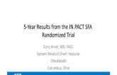 5-Year Results from the IN.PACT SFA Randomized Trial