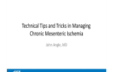 Technical Tips and Tricks in Managing Chronic Mesenteric Ischemia