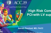 High Risk Complex PCI-with LV support 
