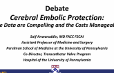 Debate Cerebral Embolic Protection: The Data are Compelling and the Costs Manageable