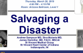 Salvaging a Disaster